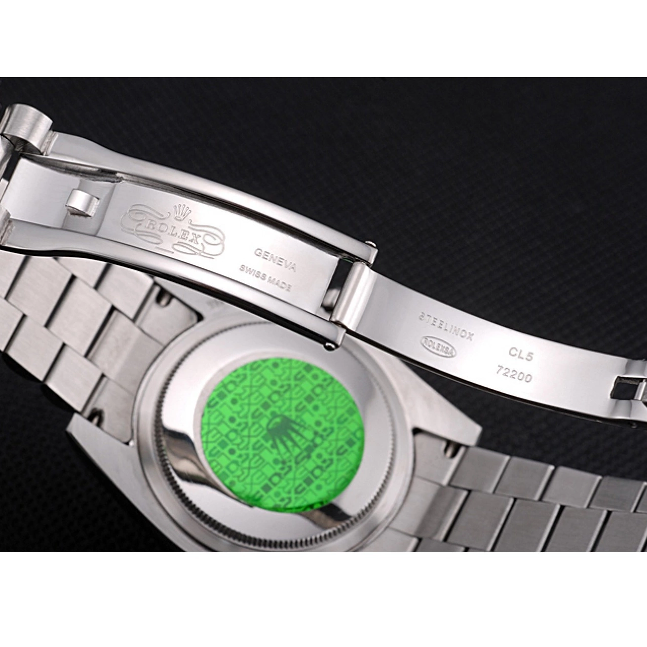 MiroTime 0716 Rolex Day-Date Polished Stainless Steel Silver Dial